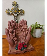 Large Last Supper Candle Held in G Hands That Inspires the Love of Our Lord - €21,71 EUR
