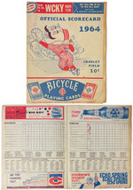 1964 Cincinnati Reds Vintage Official Score Card Crosley Field Vs HoustonColt .4 - £19.62 GBP