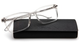 New Prada Vpr 14W U43-1O1 Crystal Gray Eyeglasses Frame 56-18-150 B40mm Italy - £95.76 GBP