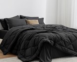 Twin Comforter Set Black, 5 Pieces Twin Bed In A Bag, All Season Twin Be... - $64.99