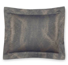 Sferra Belardo Boudoir Pillow Sham Indigo Cotton Sateen Jacquard Italy 12x16 New - $39.50