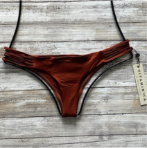 Vitamin A Swim Copper Ecolux Jaydah Braid Teeny Bikini Bottom (L) - £55.95 GBP