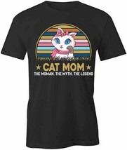 Cat Mom Women Myth T Shirt Tee Short-Sleeved Cotton Clothing Pets S1BCA47 - £16.64 GBP+