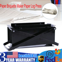 Paper Briquette Maker Paper Log Press Fire Free Eco Recycle Newspaper Fu... - £60.21 GBP