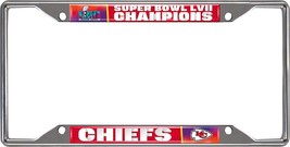 NFL Kansas City Chiefs 2023 Super Bowl LVII Champions Metal License Plat... - £15.76 GBP
