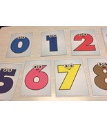 QUICK SALE  0 - 10 Full color Number People cards- Pre school Kindergart... - $9.09