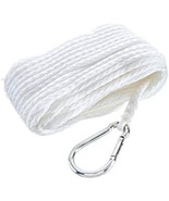Seachoice Anchor Line Rope, Hollow Braid, Polypropylene, White, Spring H... - $25.07