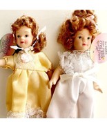 Porcelain Dolls Encore Imports With Tags Vintage 1970-80s Lot Of 2 6&quot; Po... - $33.94 CAD
