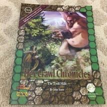 Frog God Games Hex Crawl Chronicle 6 The Troll Hills Swords and Wizardry 2015 - £9.53 GBP