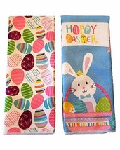 Kitchen Towels Easter Theme Decoration Set of 2 Eggs and Bunny - £7.23 GBP