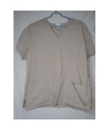 Solid Beige / Tan / Khaki Scrub Top SB Scrubs Medical Uniform - $164.67 MXN