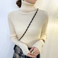 Women  Autumn Long Sleeve Pullover neck  Casual Solid Color  Warm  Knit ... - £83.23 GBP