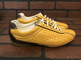 Bruno Magli Yellow Leather Size 6 Sneakers (EU 36) - £31.57 GBP