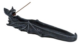 Gothic Gargoyle Cathedric Bat Vampire Incense Stick Holder With Celtic K... - $19.99