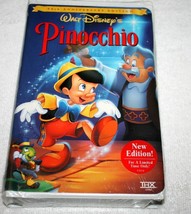Walt Disney Pinocchio Vhs 60th Anniversary Edition Disney Movie Rare Sealed - £7.85 GBP