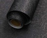 Abyssaly Black Silk Wallpaper Embossed Self Adhesive Peel And Stick Wall... - £25.84 GBP