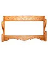 Oak Wooden Wall Gun Rack 2 Place Rifle Shotgun Display - Medium Walnut F... - $744.05 MXN