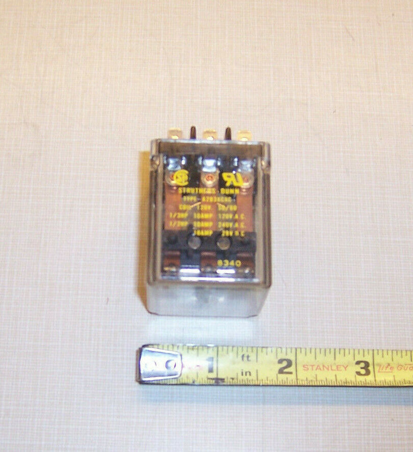 Struthers-Dunn A283XCXC 120VAC Plug In Relay, NOS - $1.91