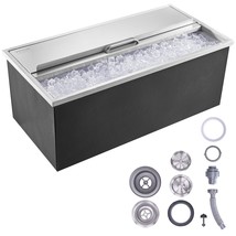 VEVOR Drop in Ice Chest, 36"L x 18"W x 14"H Stainless Steel Ice Cooler, Commerci - $6,946.81 MXN