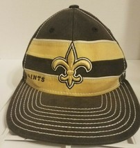  New Orleans Saints Reebok NFL  Flat Bill Cap Hat Fitmax70 * Retro  - £11.44 GBP