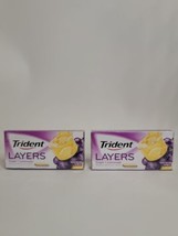 2 Packs Trident Layers Grape + Lemonade Sugar Free Gum 14 Sticks Each SE... - £19.78 GBP