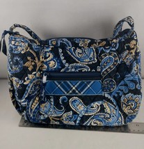 Vera Bradley Purse Womens Blue Quilted Cotton Exterior Zip Pocket - £18.98 GBP