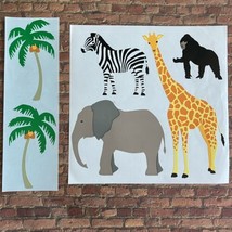 Mrs. Grossman&#39;s LARGE Zoo Jungle Stickers Animals Gorilla giraffe zebra ... - $9.89