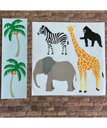Mrs. Grossman&#39;s LARGE Zoo Jungle Stickers Animals Gorilla giraffe zebra ... - $13.56 CAD