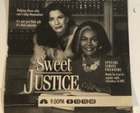 Sweet Justice Tv Guide Print Ad Melissa Gilbert Cicely Tyson TPA11 - £4.68 GBP