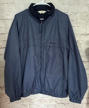 Vintage Eddie Bauer Jacket Mens Medium Windbreaker Rain Coat Hooded Full... - £35.31 GBP