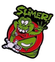 Slimer &amp; Stay Puft Ghostbusters Enamel Pin, The Real Ghostbusters Lapel Pin - £4.30 GBP