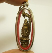 Naga nak Indra dev Vejsuwan Hermit Pidta pendant Thai amulet talisman life prote - £31.92 GBP