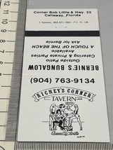 Vintage Matchbook Cover  Richey’s Corner Tavern  Callaway, FL gmg  Unstruck - $12.38