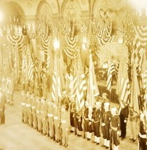 Military WW1 Ceremony Inauguration At White House Real Photo 1910s-20s D... - $129.99