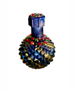 Vintage Handmade Hand Painted Signed Snuff Perfume Bottle. Rhinestone De... - $25.66 CAD