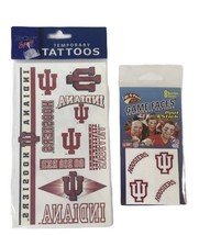 Fan-A-Peel IU Hoosier Game Faces 8-Pack Waterless Temporary Tattoos - NEW! - $126.23 MXN