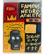 JEAN-MICHEL BASQUIAT Oil on Board Has Been Authenicated Full Report - $20,580.25 CAD