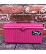 Vintage Sassaby Pink Make Up Storage Train Case 107 Jewelry Box Organize... - $29.95 CAD
