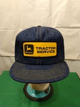  Vintage John Deere Denim Hat Rare Classic Patch Trucker Snapback Cap  - £198.22 GBP