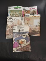 Lot VTG Sewing Patterns Simplicity McCall Placemats Chair Covers Crafts Uncut - £10.07 GBP