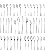 Mutnitt 30 Pcs Silverware Set, Premium Stainless Steel, Dishwasher Safe - $55.16 CAD