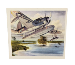 Vought-Sikorsky &quot;Kingfisher&quot; 1942 Coca Cola America&#39;s Fighting Planes Card - $4.94
