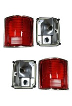 Tail Lights For Chevy Truck 1973-1987 Blazer 78-91 Lens And Housing Chro... - $84.11