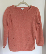 J. Jill Sweater Orange Long XS Missy Cotton Spring Color Excellent Condi... - $11.35