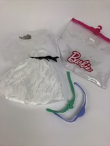 Barbie Outfit - White Wedding Dress with Veil plus Cactus Belt Fanny Pack LOOK - £10.94 GBP