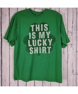 Vintage This Is My Lucky T-Shirt St Patrick&#39;s Day Unisex Kids Boys Tee S... - $276.07 MXN