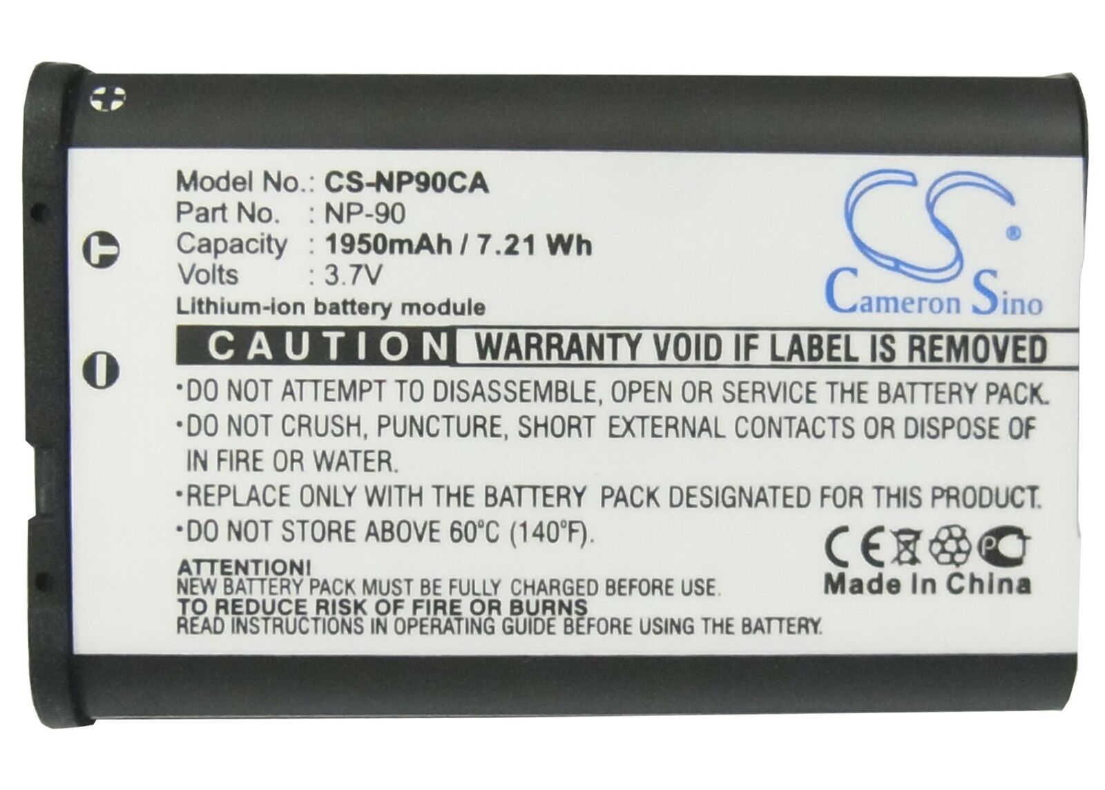Replacement Battery For Casio 3.7V 1950Mah Camera Battery - $45.99