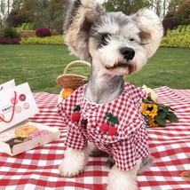 Checkered Summer Dog Shirt: Stylish And Breathable For Small Dogs - £17.34 GBP