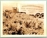 Vintage Photo Snapshot Refrigerated Transport Company Truck 4 1/2&quot; x 3 1... - £7.85 GBP