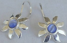 Mini blue flower earrings - £11.96 GBP